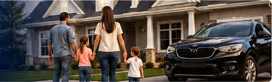 Family and vehicle